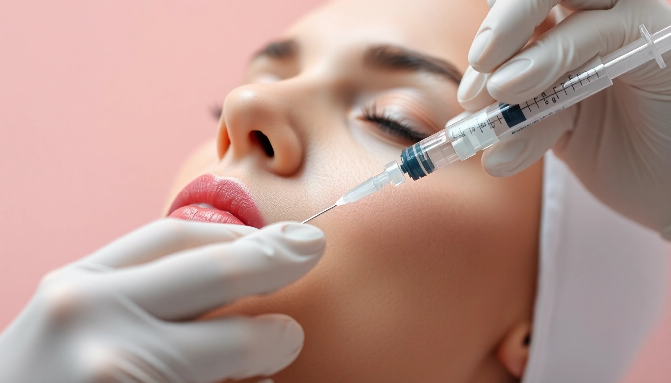 Fettwegspritze Zürich: A specialist performs a precise injection for targeted fat reduction, emphasizing safety and professionalism.
