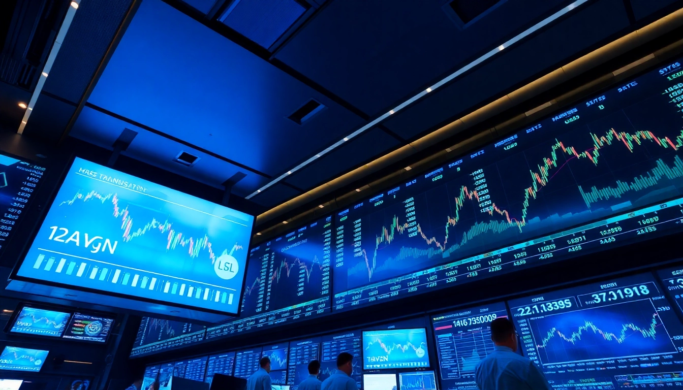 Comprehensive Financial Markets News UK coverage on a modern trading floor with digital stock charts