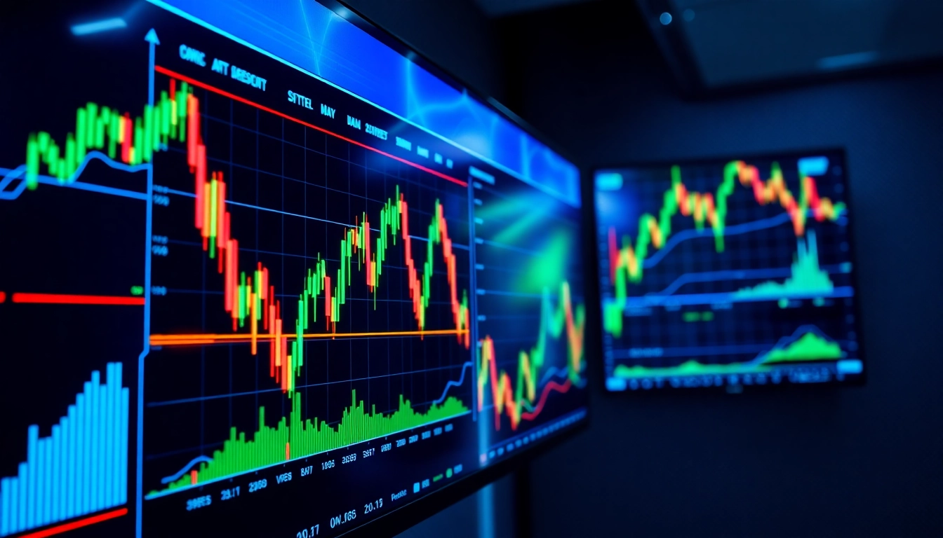 Trading view platform showcasing advanced trading charts and live data analysis tools for