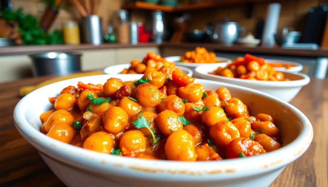 High-quality ready to eat chana masala served in a bowl with spices, highlighting authentic